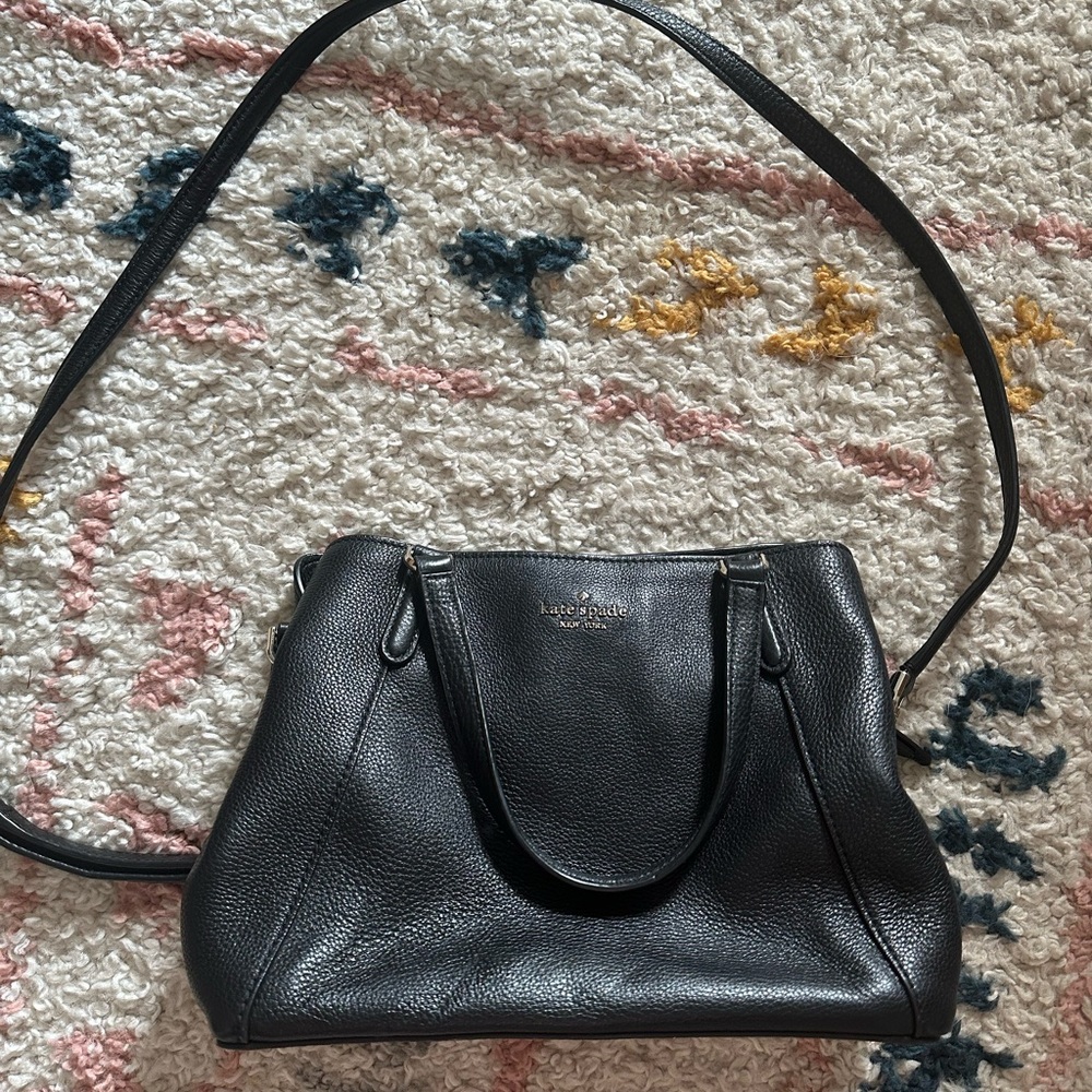 Kate Spade Small Jackson Triple Compartment Satchel Crossbody Bag in Black - Picture 3 of 9